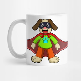 Dog as Hero with Mask Mug